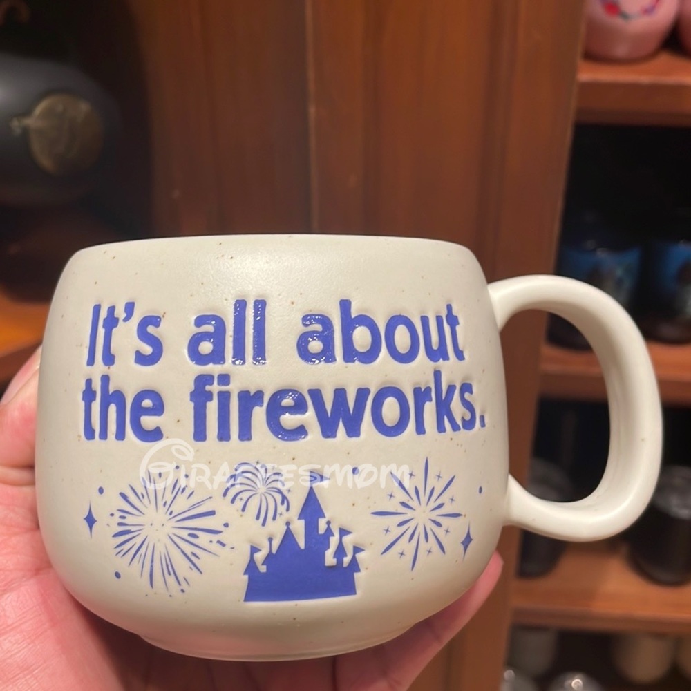 Disney Parks “It’s all about the fireworks” Sleeping Beauty Castle Mug NWT